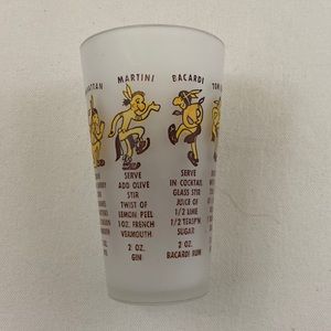 Vintage “Indian” tourist bar mixology glass